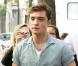 Ed Westwick sur le tournage de Gossip Girl à Paris, le 6 juillet 2010