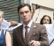 Ed Westwick sur le tournage de Gossip Girl à Paris, le 6 juillet 2010