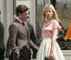 Ed Westwick et Clémence Poésy sur le tournage de Gossip Girl à Paris, le 6 juillet 2010