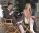 Ed Westwick et Clémence Poésy sur le tournage de Gossip Girl à Paris, le 6 juillet 2010