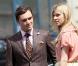 Ed Westwick et Clémence Poésy sur le tournage de Gossip Girl à Paris, le 6 juillet 2010