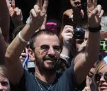 Soixante-dixième anniversaire de Ringo Starr sur Times Square, à New York, le 7 juillet 2010