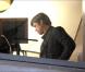Brad Pitt, rasé de près, sur le tournage de son nouveau film, Moneyball, le 12 juillet 2010. Los Angeles