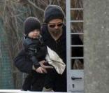 Brad Pitt, Angelina Jolie, les jumeaux et Zahara, Venise