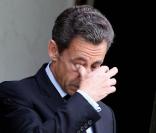 Nicolas Sarkozy reçoit Doris Leuthard à L'Elysée, le 22 juillet 2010. 