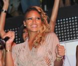 Cassie donne un concert au Vip Room de Saint-Tropez le 25 juillet 2010