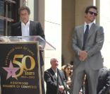 Will Ferrell fait un discours en l'honneur de Mark Wahlberg lors de la remise de son étoile sur le Walk of Fame à Hollywood le 29 juillet 2010