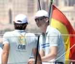 Felipe d'Espagne prend part à la régate Copa del Rey. Août 2010
