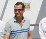 Felipe d'Espagne participe à la Coupe du Roi dans la légendaire baie de Palma. Août 2010