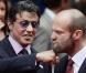 Sylvester Stallone et Jason Statham lors de l'avant-première de The Expendables , qui s'est tenue à l'Odeon de Leicester Square, à Londres, le 9 août 2010.