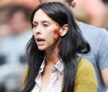 Jennifer Love Hewitt sur le tournage d'un épisode de New York Unité Spéciale le 9 août 2010 à New York
