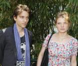 Mélanie Thierry et son compagnon Raphaël à Roland Garros en juin 2010<br />