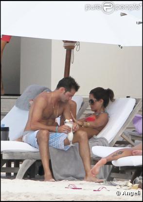 David Charvet, son épouse Brooke Burke et leur fils Shaya en vacances à Saint Barth' au mois d'août 2010