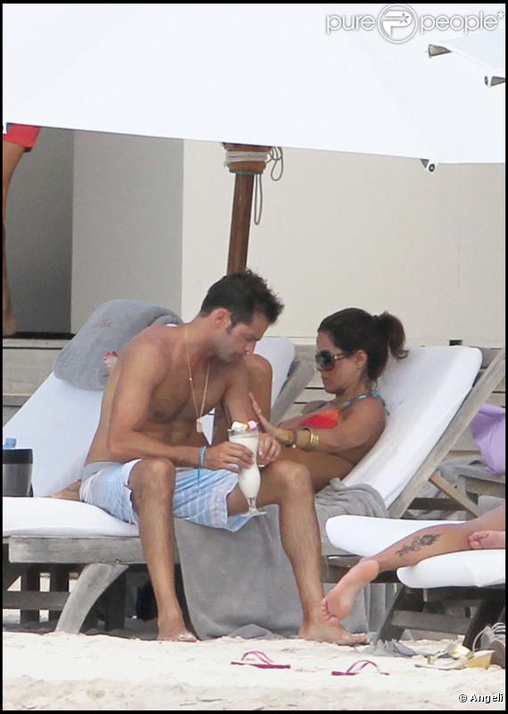 David Charvet, son épouse Brooke Burke et leur fils Shaya en vacances à Saint Barth' au mois d'août 2010