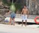 David Charvet, son épouse Brooke Burke et leur fils Shaya en vacances à Saint Barth' au mois d'août 2010
