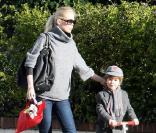 Claudia Schiffer et son fils Caspar<br />