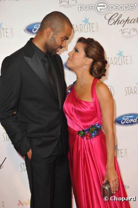 Eva Longoria et Tony Parker lors du premier Starlite Gala qui s'est tenu à l'hôtel Villapadierna à Marbella, le 7 août 2010 