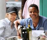 Jerry Bruckheimer et Cuba Gooding Jr. déjeunent à Saint Ambrouse dans West Village à New York le 21 août 2010 