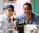 Jerry Bruckheimer et Cuba Gooding Jr. déjeunent à Saint Ambrouse dans West Village à New York le 21 août 2010 