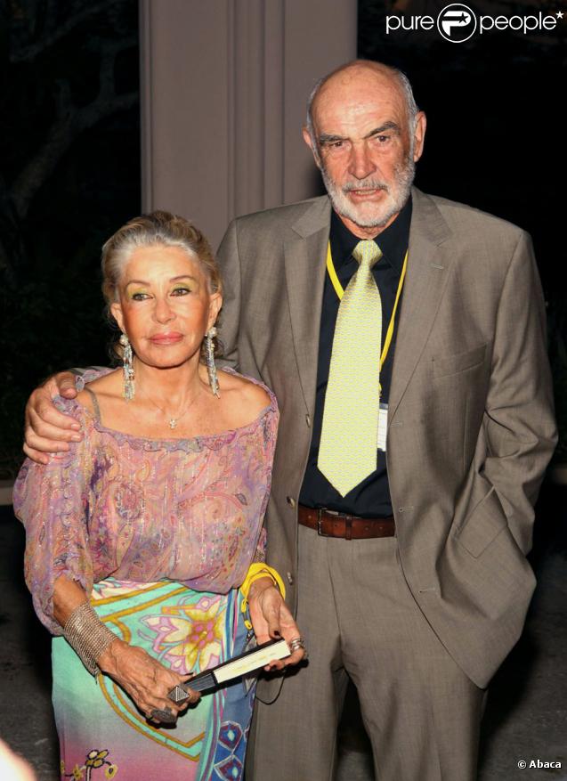 Sean Connery et son pouse Micheline Roquebrune