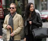 Kiefer Sutherland et sa belle inconnue à New York, le 1/04/08