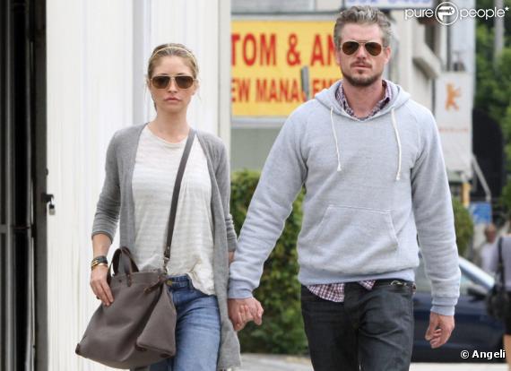 Eric Dane et Rebecca Gayheart à West Hollywood, le 28 août 2010