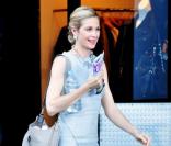 Kelly Rutherford sur le tournage de Gossip Girl à New York, le 30 août 2010