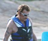 Johnny Hallyday et Laeticia, Saint-Barthélemy, août 2010