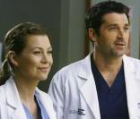 Meredith (Ellen Pompeo) et Derek (Patrick Dempsey) dans Grey's Anatomy