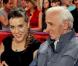 Zaz et Charles Aznavour le 1 septembre 2010 lors de l'enregistrement de l'émission Vivement Dimanche qui sera diffusée le 5 septembre 2010 