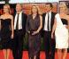Karin Viard, Fabrice Luchini, Catherine Deneuve, François Ozon et Judith Godrèche à l'occasion de la présentation de Potiche , dans le cadre de la 67e Mostra de Venise, le 4 sepetembre 2010.