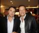 Marc Plisson et Samuel Le Bihan, à la boutique Dupont, à l'occasion de la Vogue Fashion Celebration Night 2010, avenue Montaigne, à Paris, le 7 septembre 2010.
