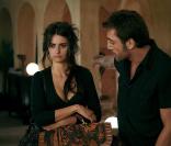 Penelope Cruz et Javier Bardem sur le tournage de Vicky Cristina Barcelona 