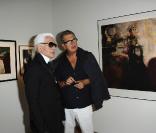 Mario Testino à l'inauguration de l'exposition Karl Lagerfeld, à la Maison Européenne de la Photographie. 14/09/2010