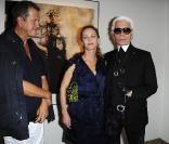 Vanessa Paradis et Mario Testino à l'inauguration de l'exposition Karl Lagerfeld, à la Maison Européenne de la Photographie. 14/09/2010