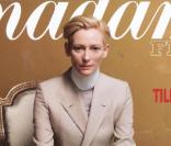 Tilda Swinton en couverture de Madame Figaro