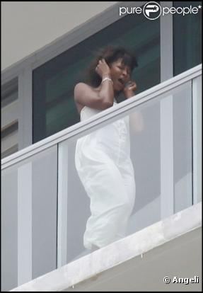 Le top-model Naomi Campbell à Miami après un été bien mouvementé.