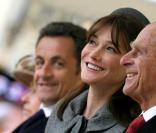 Le Prince Philip, duc d'Edimbourg avec Carla Bruni-Sarkozy