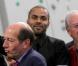 Tony Parker et Rama Yade inaugurent les gymnases Tony Parker, à Charenton-le-Pont (94), mercredi 22 septembre.