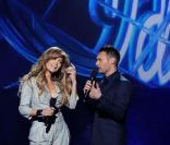 J-Lo et Ryan Seacrest à la conférence de presse d'American Idol.  22/09/2010
