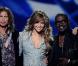 J-Lo, Steven Tyler et Randy Jackson à la conférence de presse d'American Idol. 22/09/2010