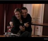 Lorie et Stéphane Larue rient du clash qu'ils viennent d'improviser !