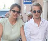Alice Taglioni et Jocelyn Quivrin avec leur bébé Charlie 