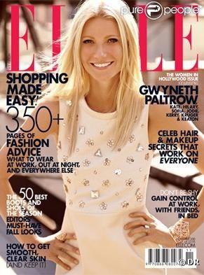 Gwyneth Paltrow en couverture du ELLE US du mois de novembre 2010