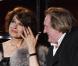 Fanny Ardant et Gérard Depardieu lors de la cérémonie d'ouverture du festival du film Molodist à Kiev en Ukraine le 23 octobre 2010