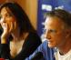 Sophie Marceau et Christophe Lambert lors d'une conférence de presse du festival du film Molodist à Kiev en Ukraine le 23 octobre 2010