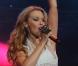 Kylie Minogue se produit dans le cadre du concert Exa, à Mexico, le 24 octobre 2010.