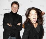 Davy Sardou et Noémie Elbaz à l'occasion du Bal de la Truffe, organisé par la maison Lancel à l'Hôtel Salomon de Rotschild, à Paris, le 8 novembre 2010.