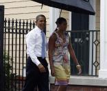 Michelle Obama et son époux Barack  