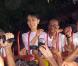 Aung San Suu Kyi, figure de l'opposition à la junte birmane et prix Nobel de la paix, le jour de sa libération le 13 novembre 2010 à Rangoun (Birmanie)